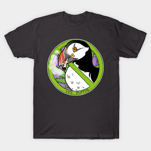 Yes Puffin T-Shirt by Raven's Random